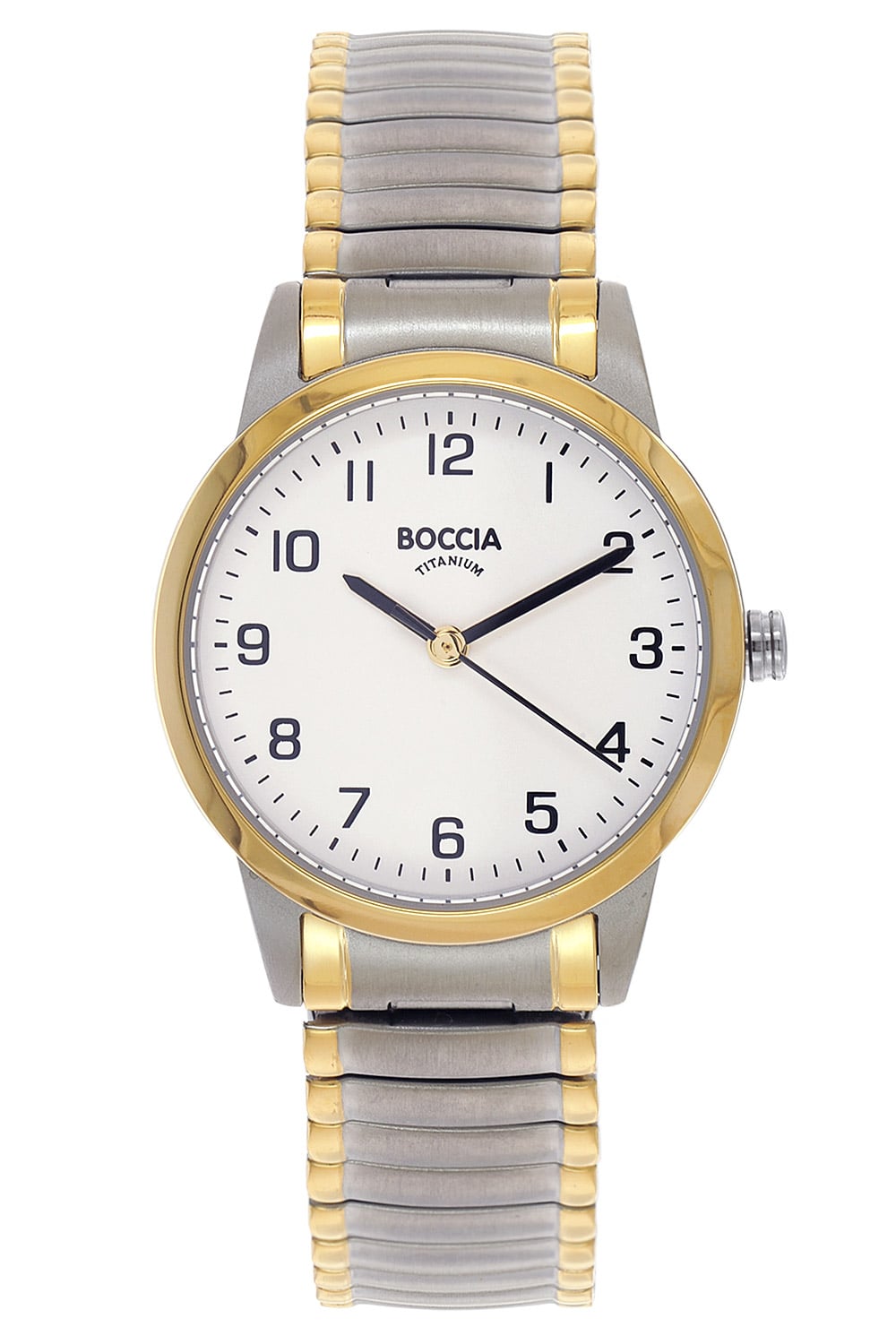 Boccia Boccia 3328 04 Damen Armbanduhr Titan mit Zugband Bicolor
