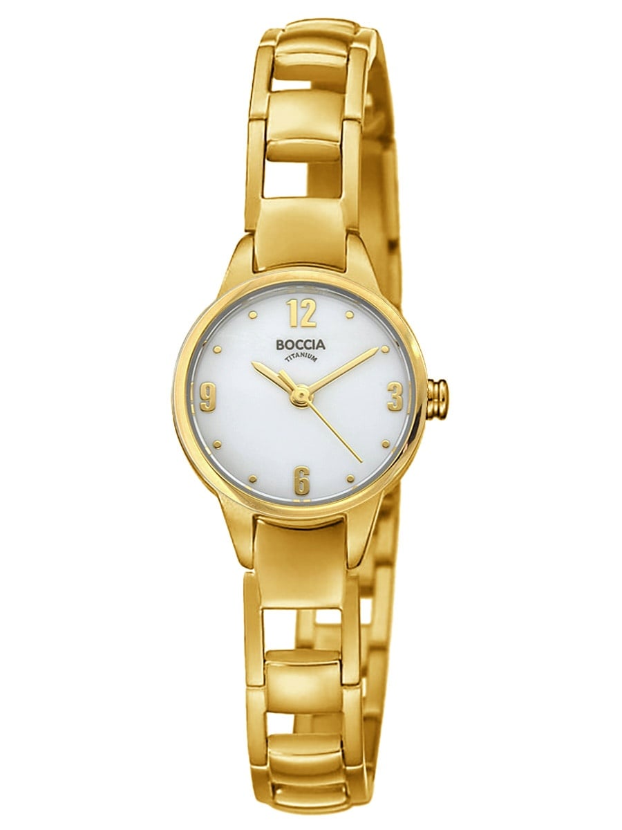Boccia Boccia 3277 03 Damenarmbanduhr Quarz Titan Goldfarben