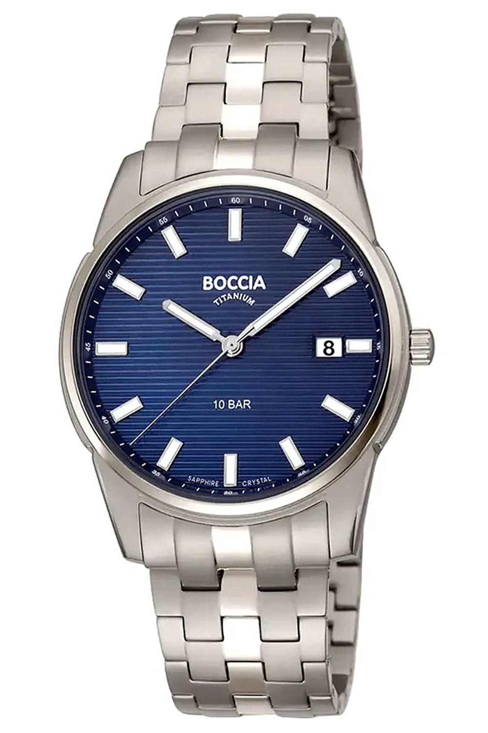 Boccia 3686-01 Herrenuhr Quarz Titan mit Saphirglas