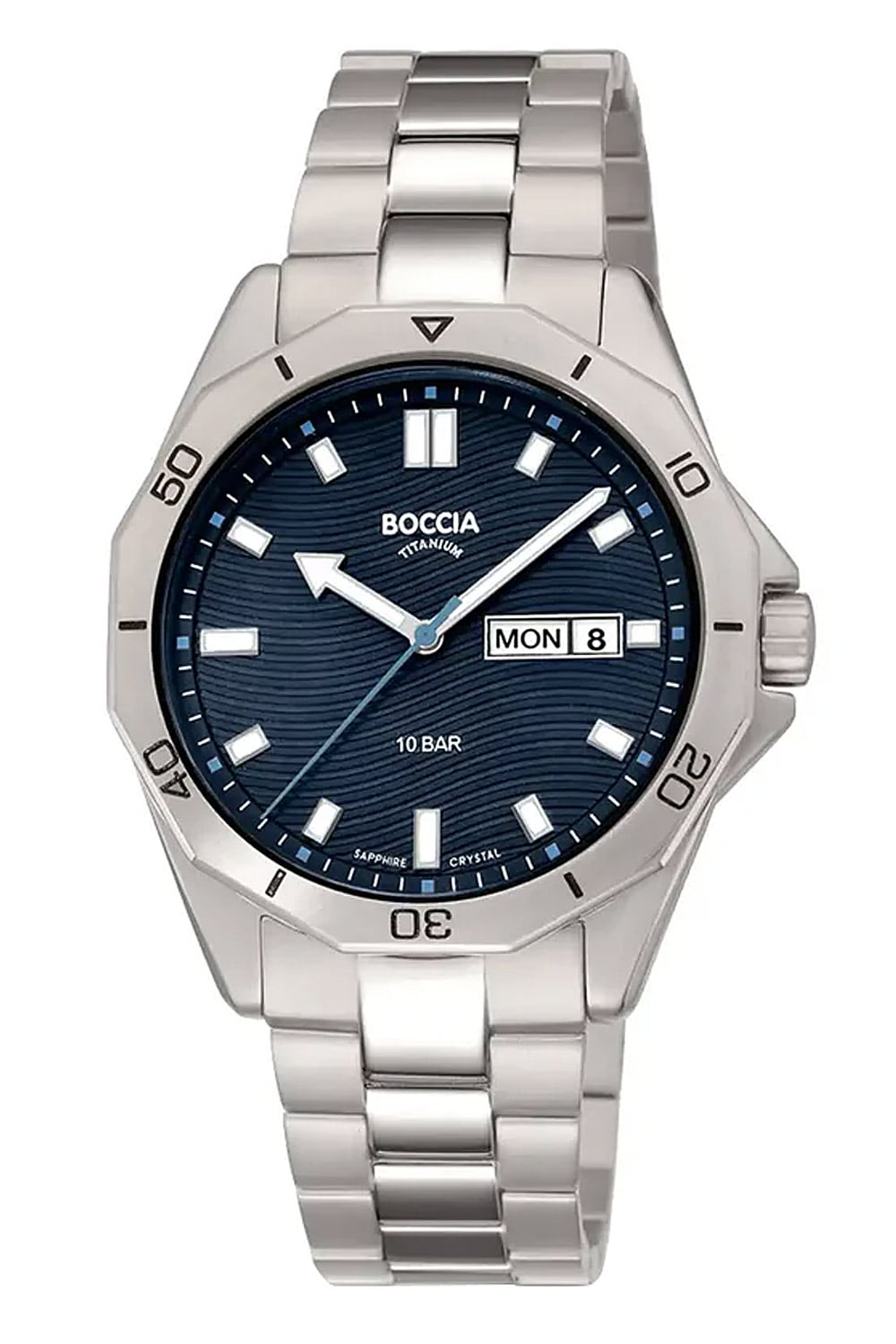 Boccia 3680-03 Titan-Herrenuhr mit Saphirglas 10 bar