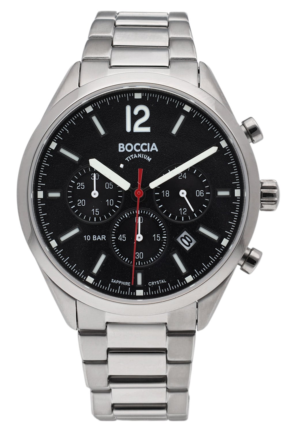 Boccia 3732-01 Herrenuhr Chronograph Titan Anthrazit
