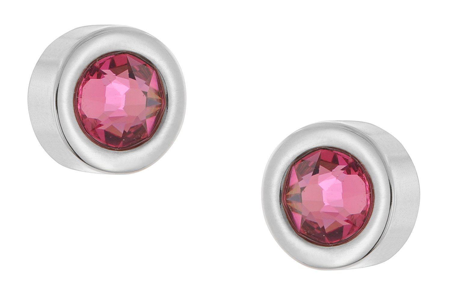 Boccia Children's Stud Earrings Titanium Pink 05080-02 • uhrcenter