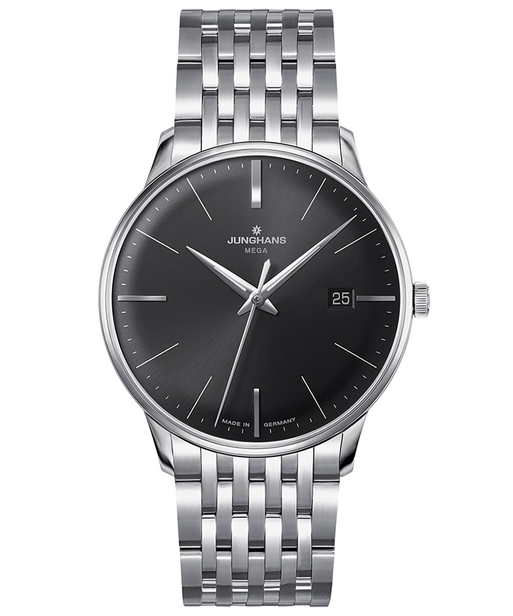 Junghans 58/4503.46 Meister Mega Herren-Funkuhr mit Stahlband