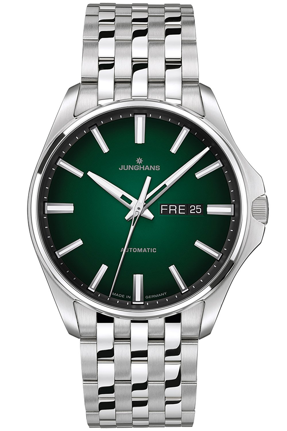 Junghans 27/4518.44 Meister S Herrenuhr Automatik Stahl/Dunkelgrün