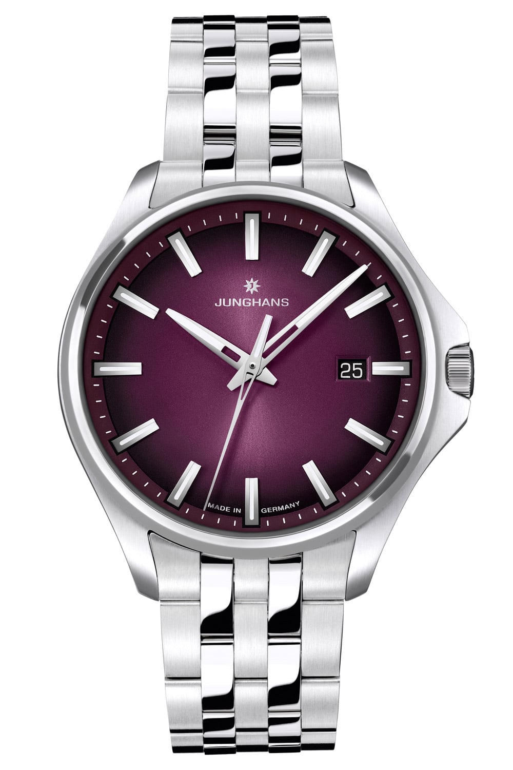 Junghans 47/4532.44 Damenuhr Quarz Meister S Violett 35 mm