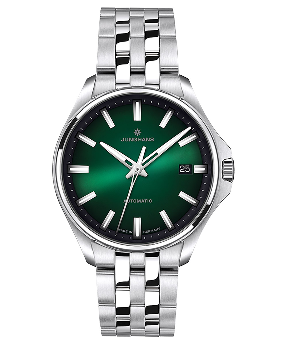 Junghans 27/4684.44 Damenuhr Meister S Automatic Grün 36 mm