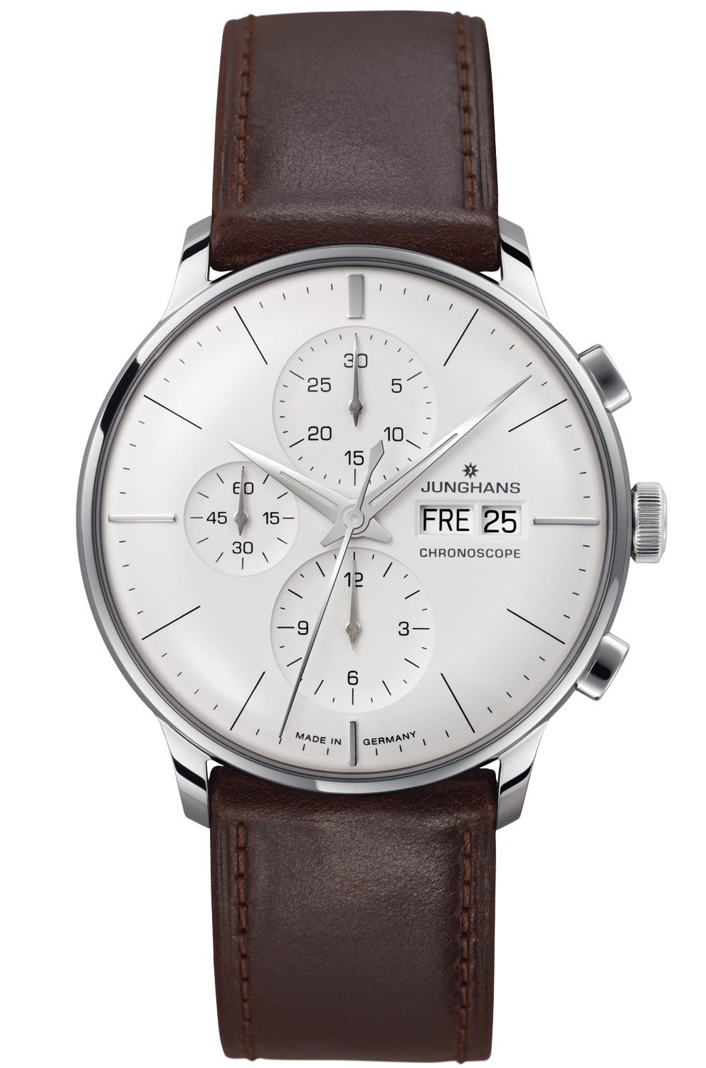 Junghans 27/4120.02 Meister Chronoscope Herrenuhr mit Saphirglas