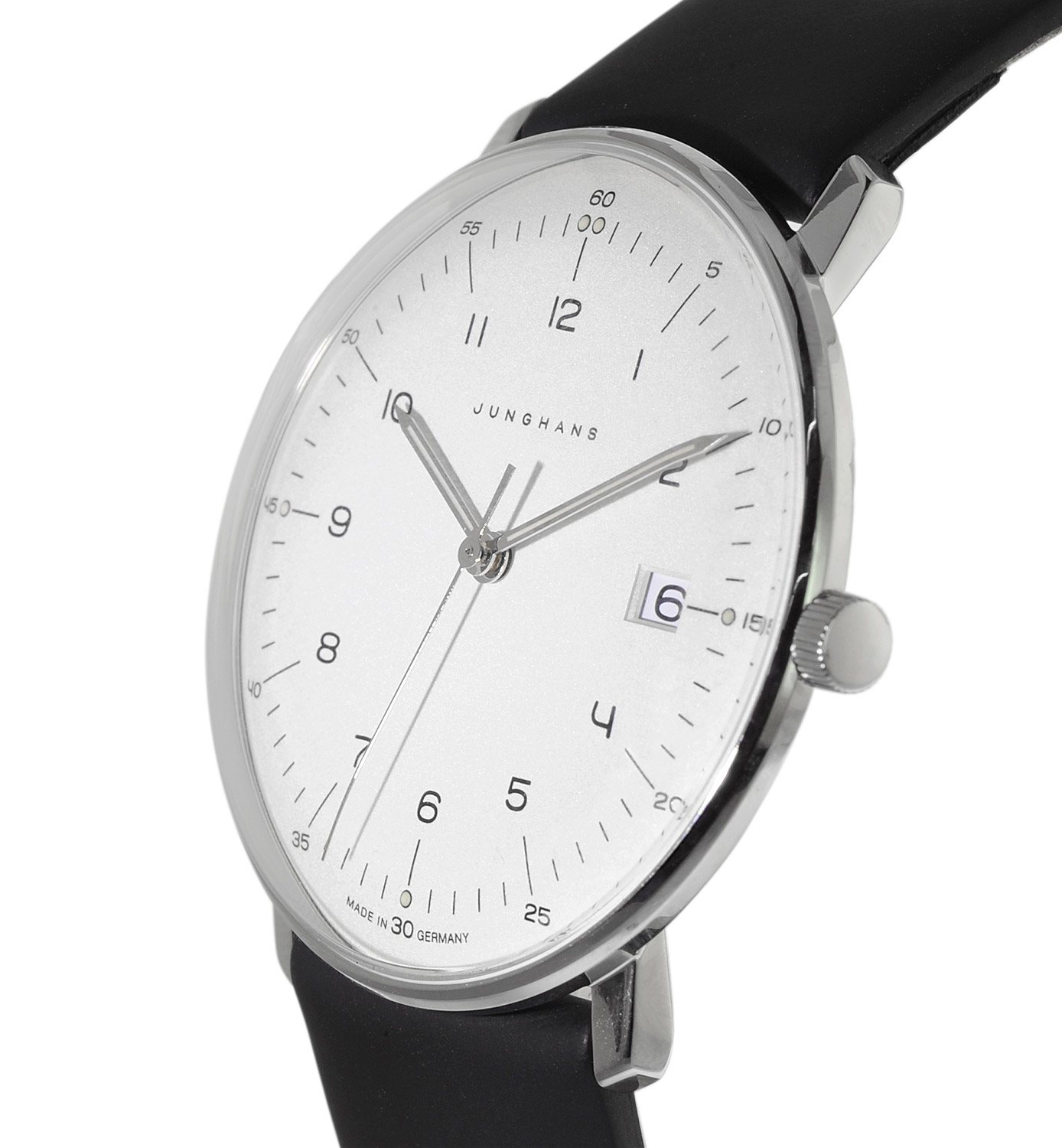 Junghans 041/446-Nappa max bill Quartz Men's Watch with 2 Leather Straps