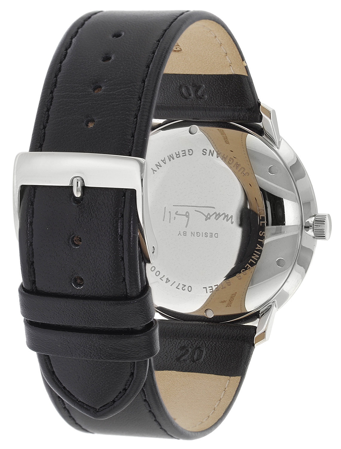 Junghans Max Bill Automatic Men s Watch Leather Strap 027 4700.02