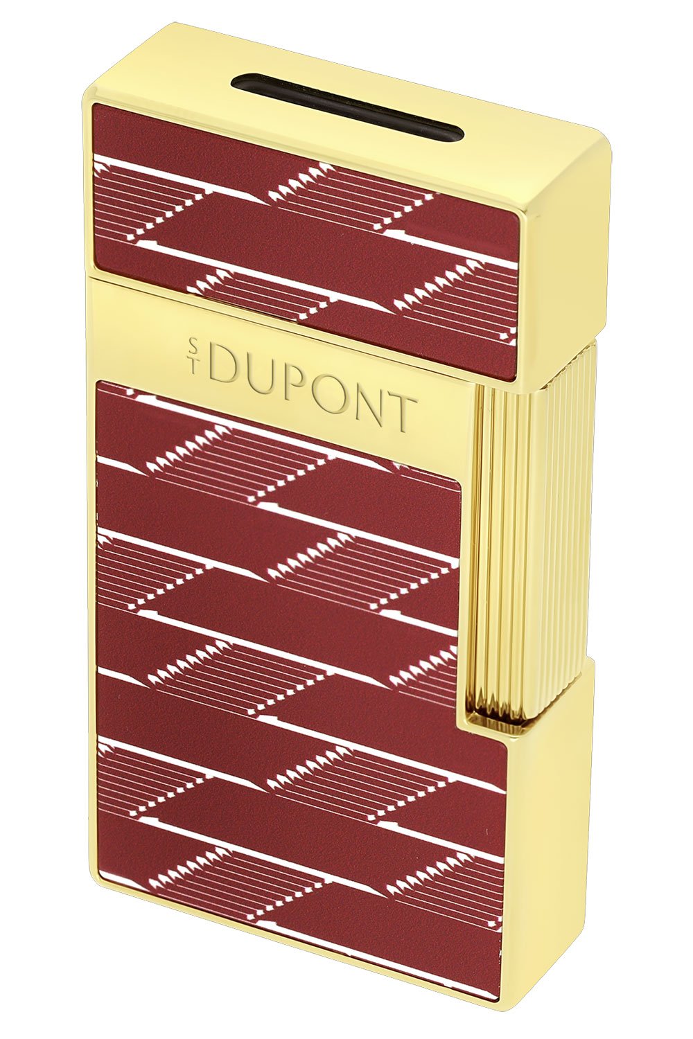 S.T. Dupont 025078B Feuerzeug Biggy Monogram 1872 Rot