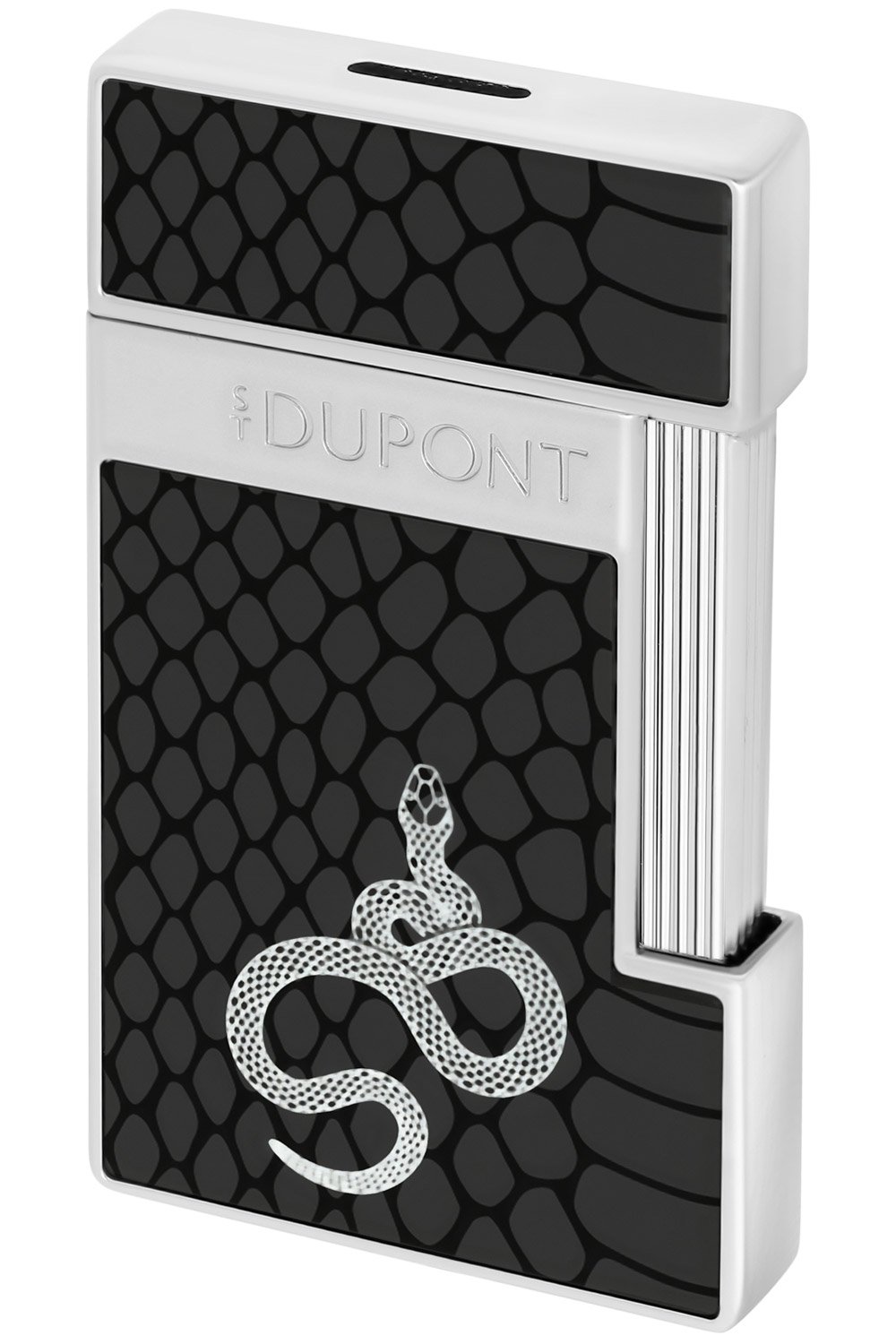 S.T. Dupont 028076 Feuerzeug Slimmy Snake Schwarz