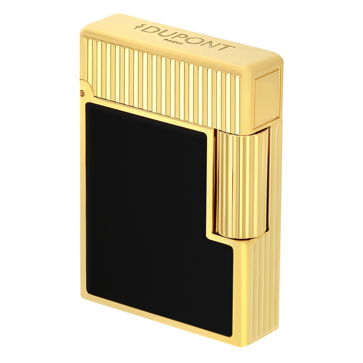 S.T. Dupont C14120 Feuerzeug Linie 1 Vertikale Linien Goldfarben/Schwarz S.T. Dupont C14120 Feuerzeug Linie 1 Vertikale Linien Goldfarben/Schwarz