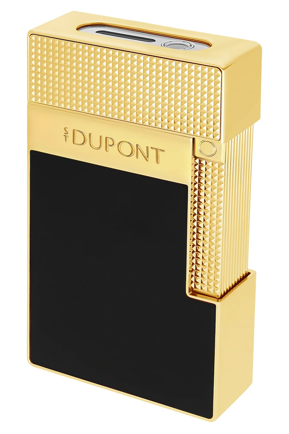 S.T. Dupont T20100 Tischfeuerzeug Schwarz/Goldfarben