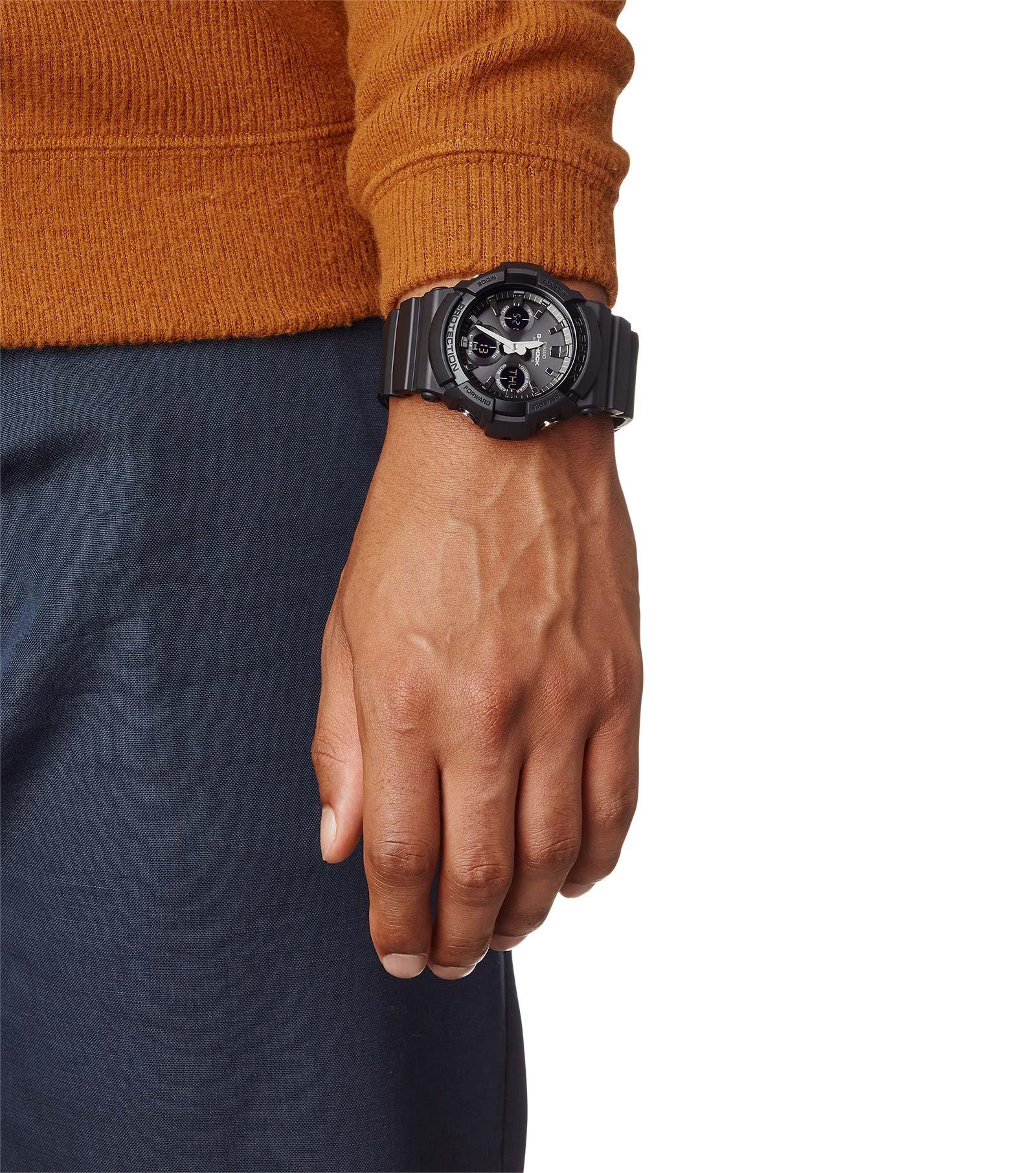 Casio G-Shock Watch • Mens uhrcenter GAW-100B-1AER AnaDigi RC Solar