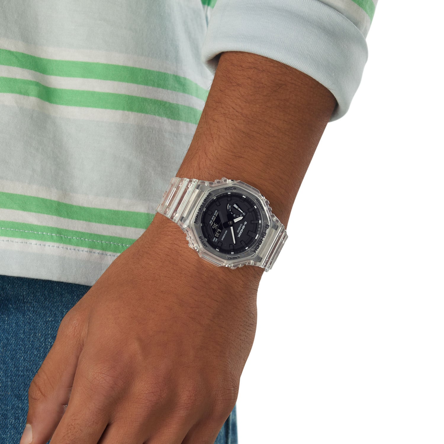Casio GA-2100SKE-7AER G-Shock Classic Skeleton AnaDigi Men's Watch