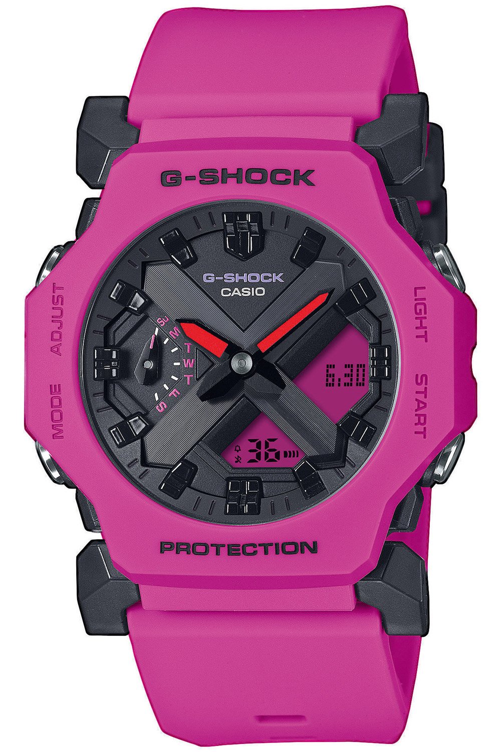 Casio GA-2300-4AER G-Shock Classic Ana-Digi Armbanduhr Magenta