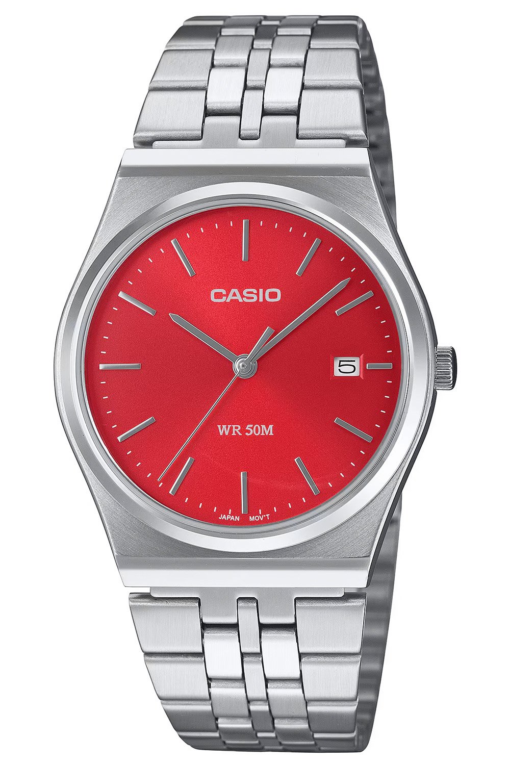 Casio MTP-B145D-4A2VEF Unisex Uhr Quarz Stahl/Rot