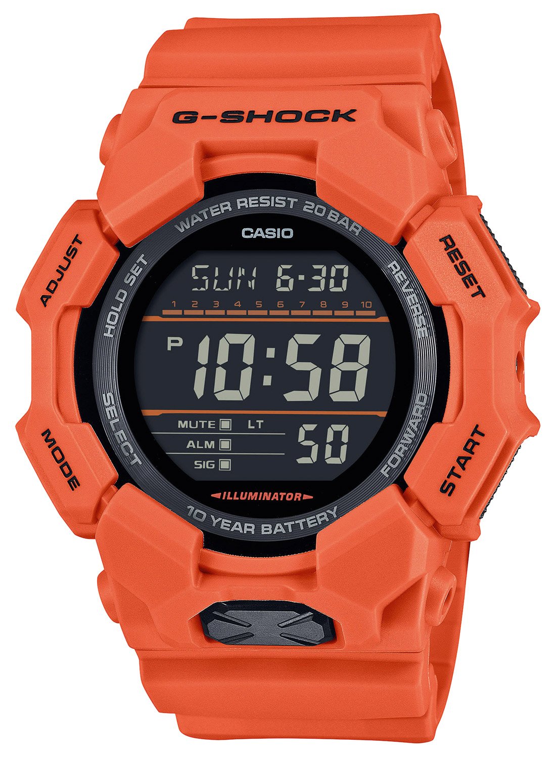 Casio GD-010-4ER G-Shock Classic Digital-Herrenuhr Orange