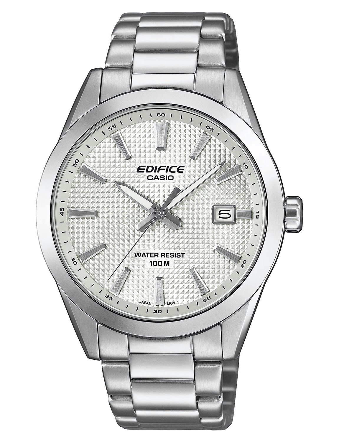 Casio EFV-160D-7AVEF Herren-Armbanduhr Edelstahl Weiß