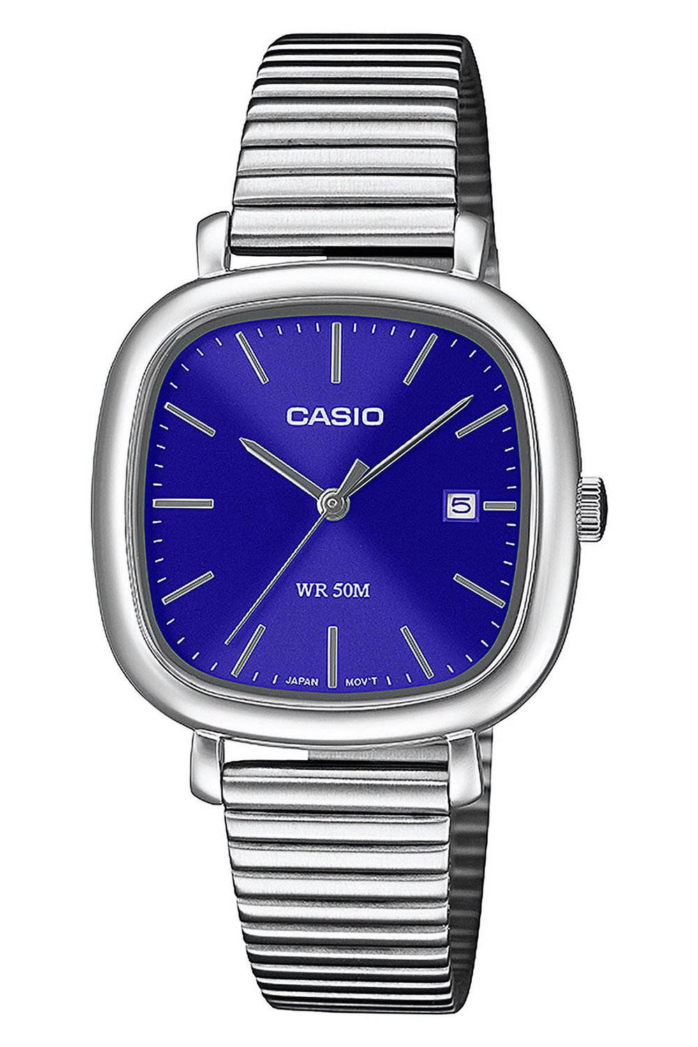 Casio LTP-B166D-2AVEF Damen-Armbanduhr Edelstahl Blau