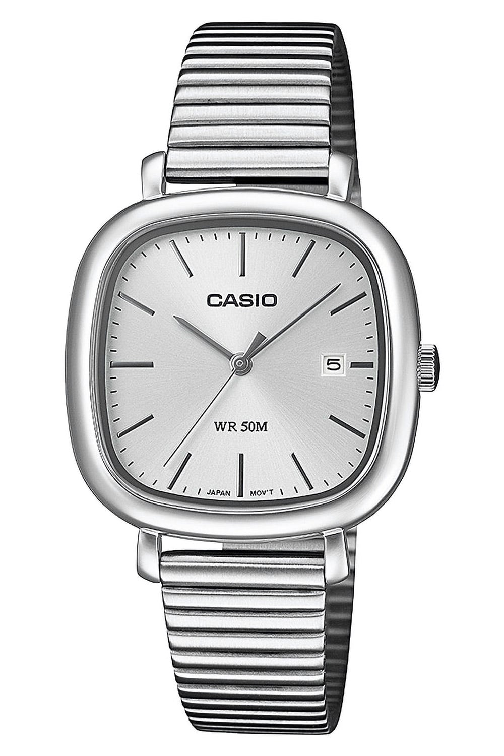 Casio LTP-B166D-7AVEF Damenuhr Edelstahl Silberfarben