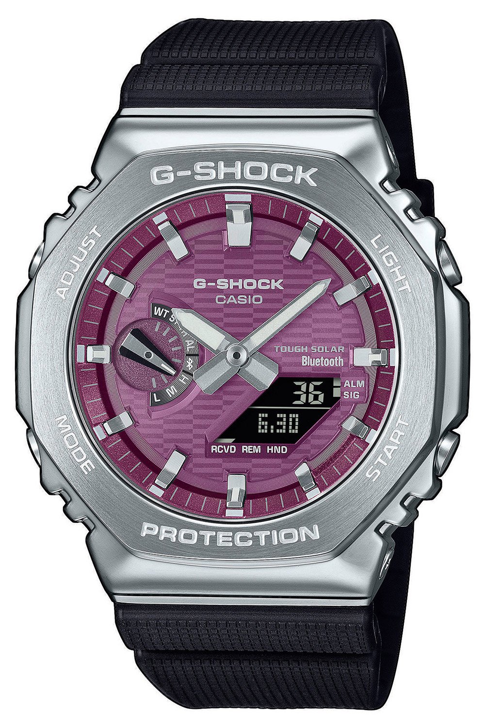 Casio GBM-2100A-4BER G-Shock Herrenuhr Solar Bluetooth Weinrot