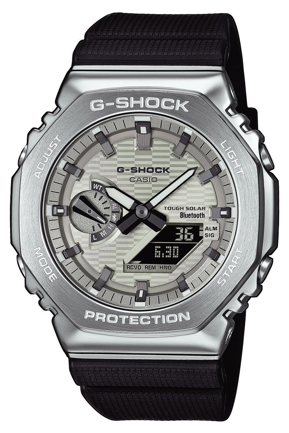 Casio GBM-2100A-8BER G-Shock Herrenuhr Solar Bluetooth Weiß