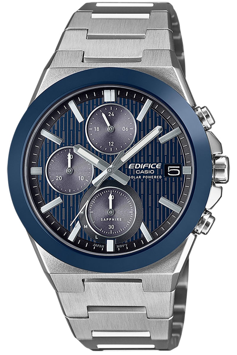 Casio EFS-S650D-2AEF Edifice Herrenuhr Solar Chrono Stahl/Blau Casio EFS-S650D-2AEF Edifice Herrenuhr Solar Chrono Stahl/Blau