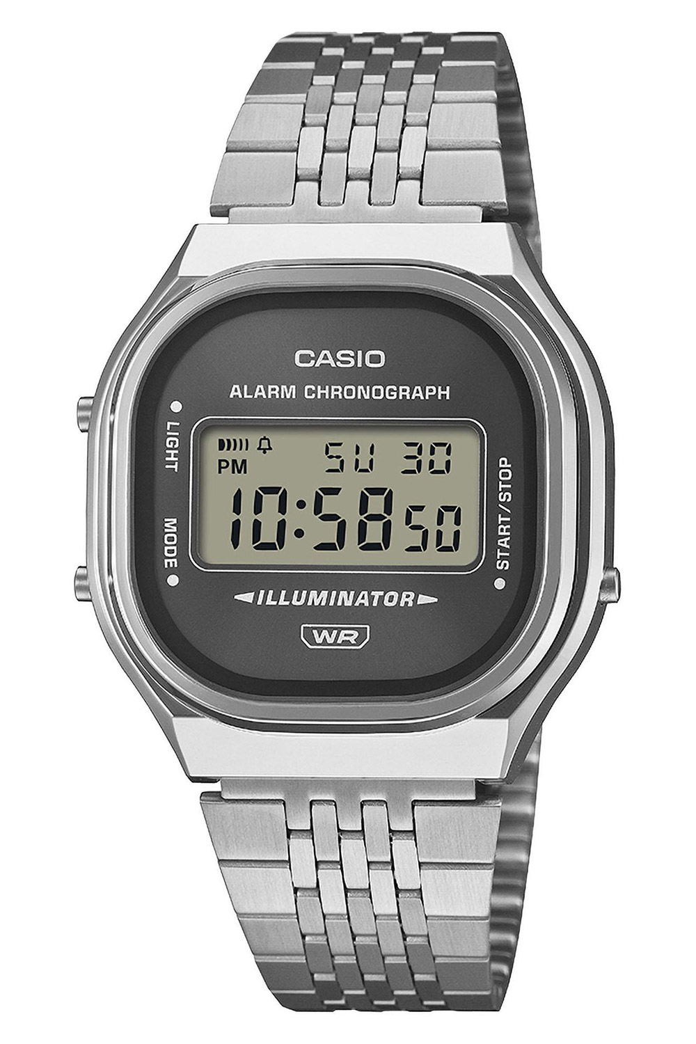 Casio A140WE-8AEF Uhr in Unisexgröße Edgy Collection Grau