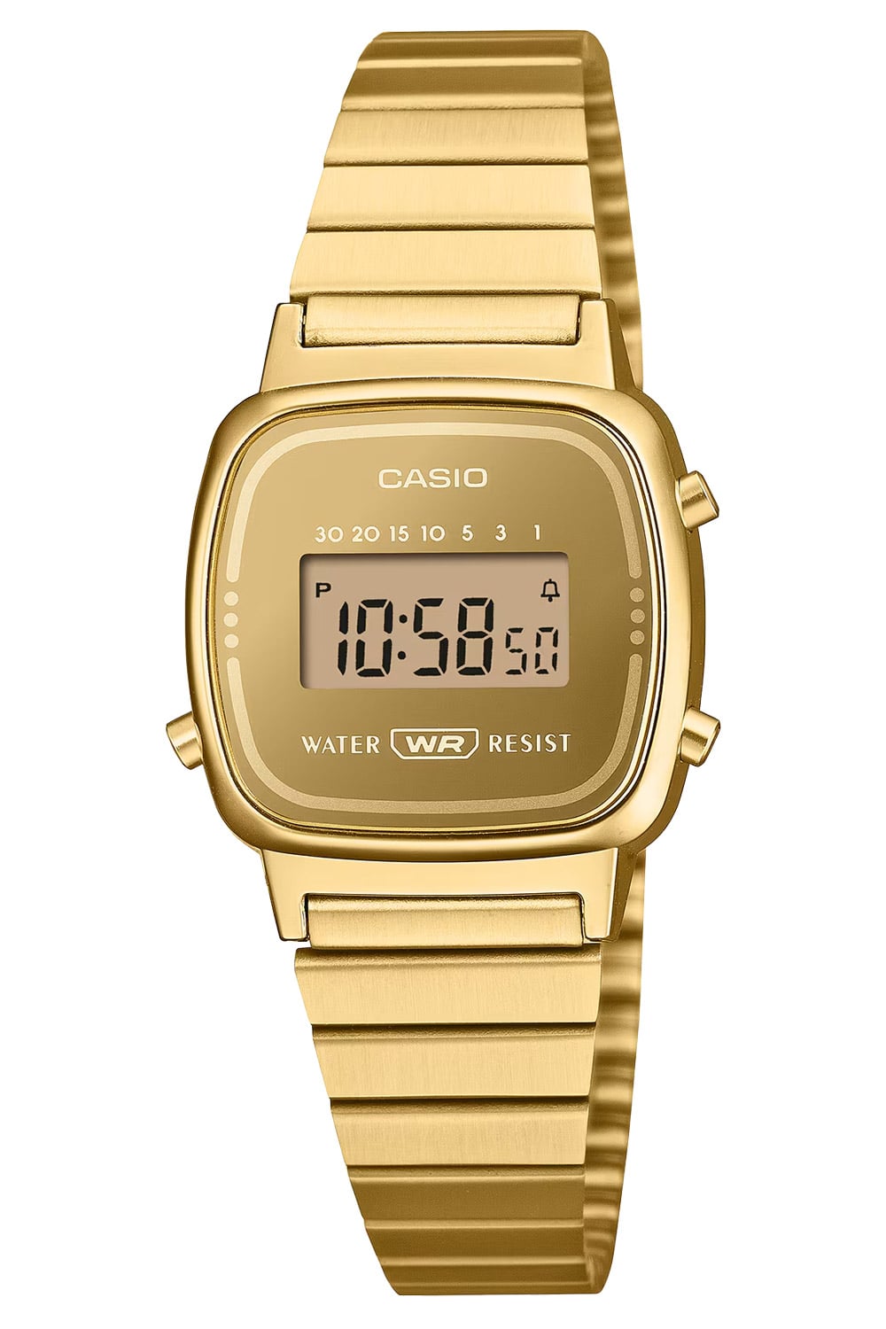 Casio LA670WEGS-9AEF Damenarmbanduhr Digital mini Collection Goldfarben