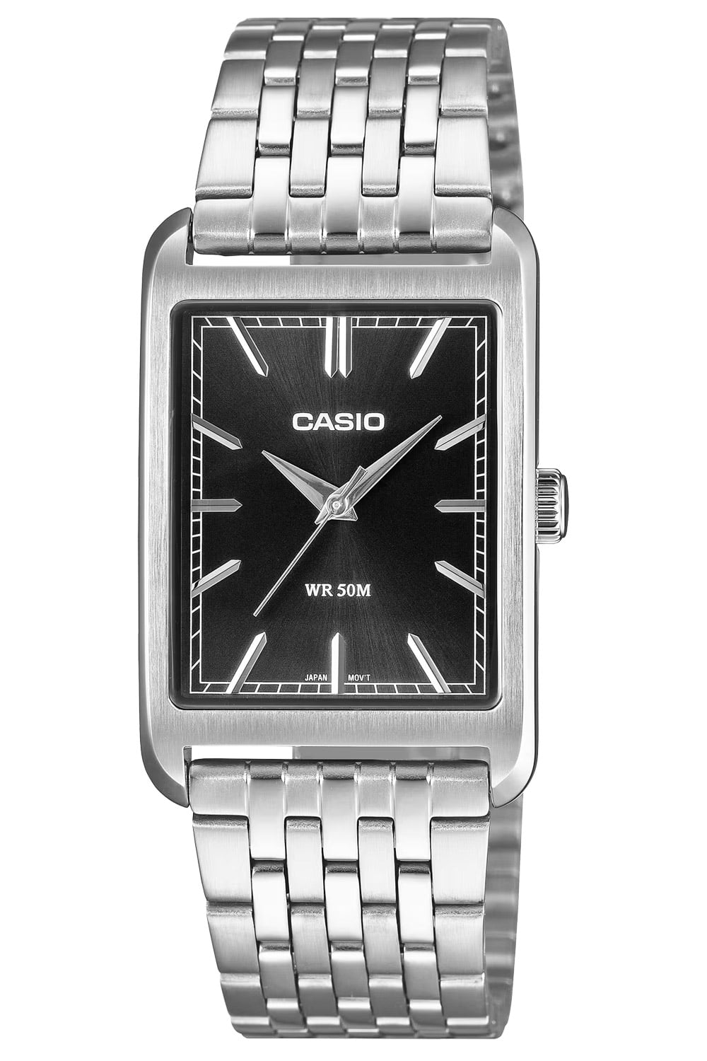 Casio MTP-B215D-1AVER Uhr in Unisexgröße Quarz Edelstahl/Schwarz