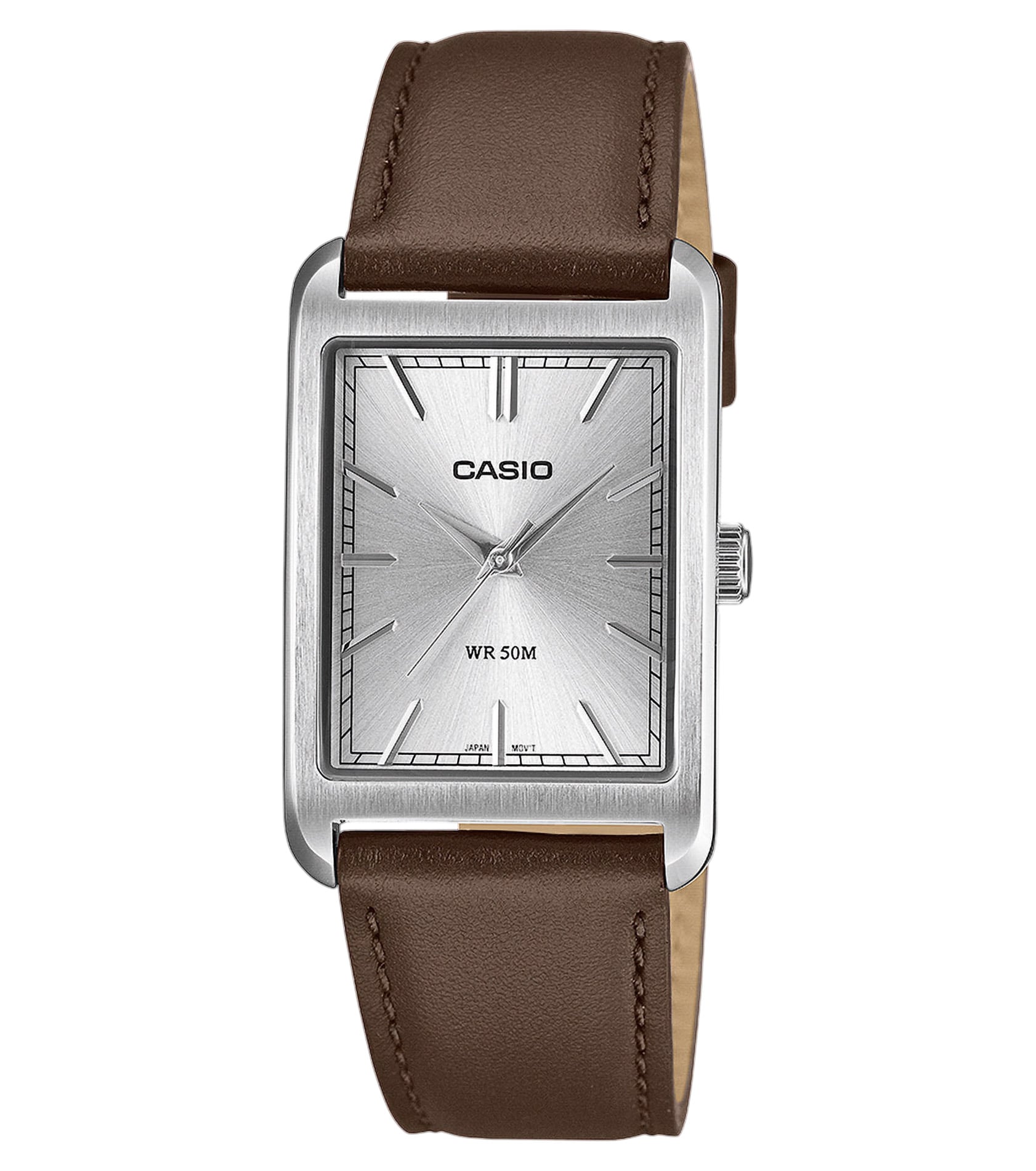 Casio MTP-B215L-7AVER Quarzuhr in Unisexgröße mit Lederband
