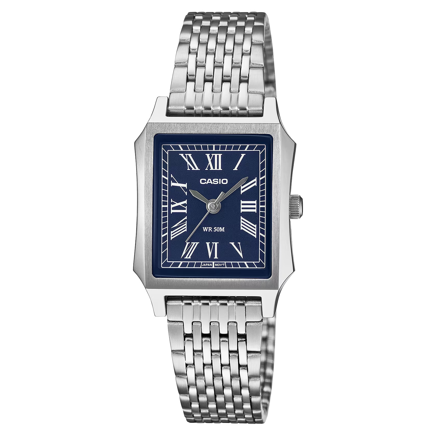 Casio LTP-B190D-2BVER Damenuhr Quarz Rechteckig Stahl/Blau