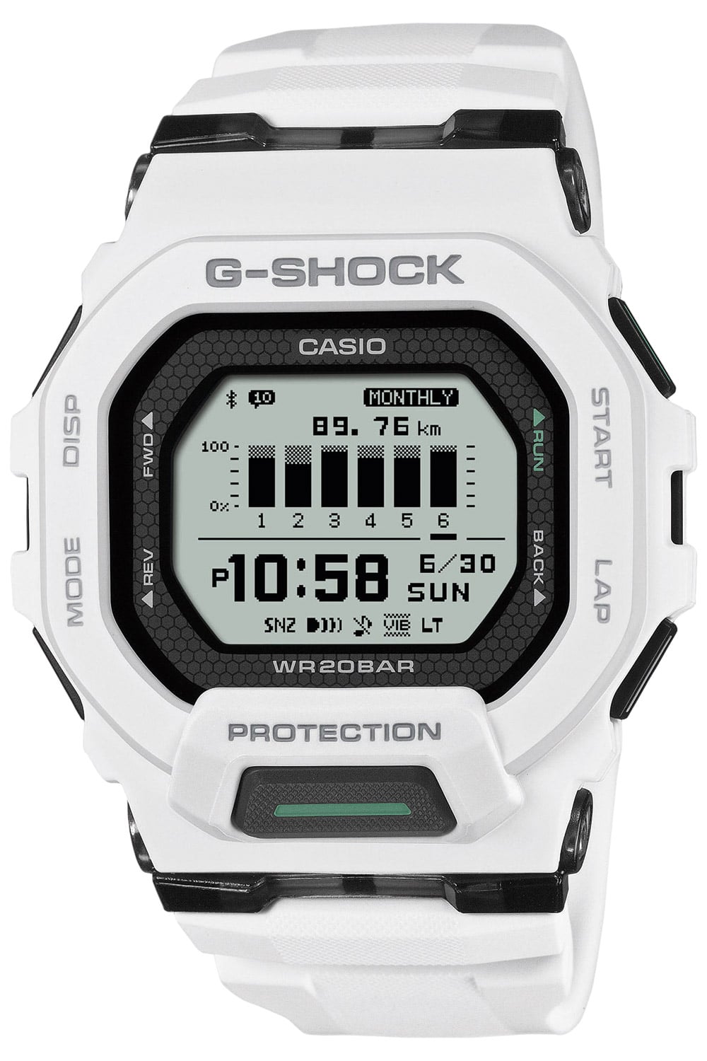 Casio GBD-200-7ER G-Shock G-Squad Digitaluhr Bluetooth Weiß