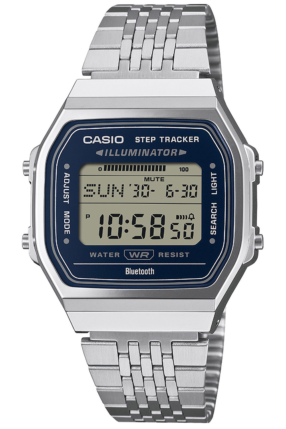 Casio ABL-100WE-2AEF Vintage Iconic Armbanduhr Digital Bluetooth Blau