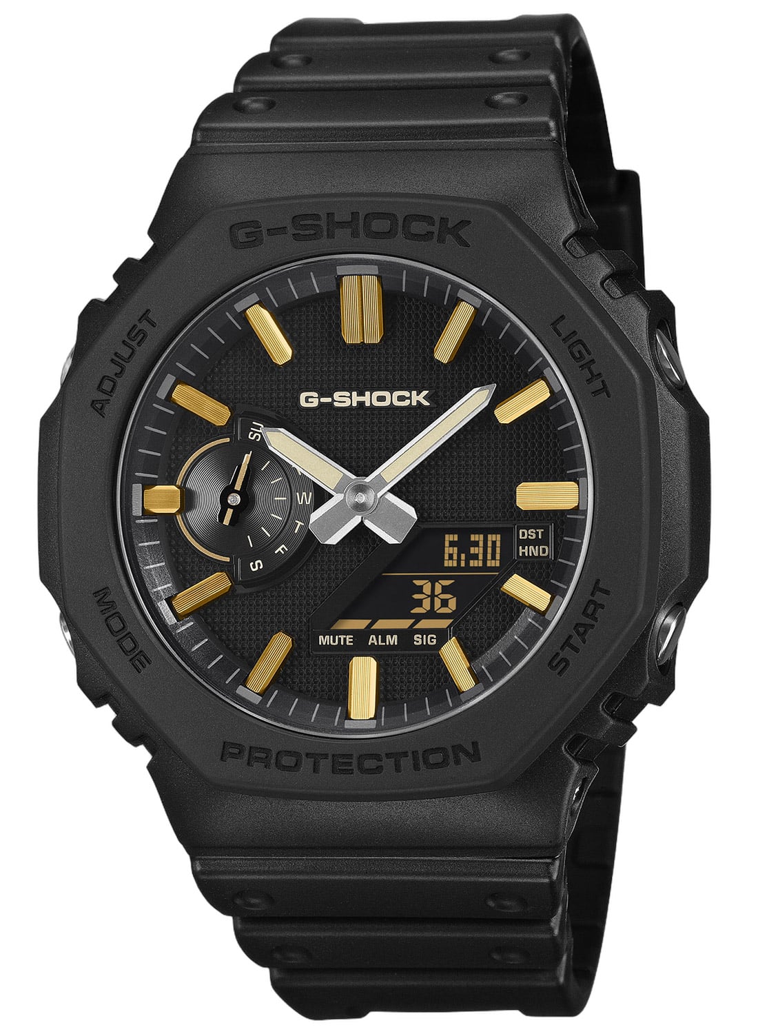 Casio GA-2100LXB-1A9ER G-Shock Classic Ana-Digi-Uhr Schwarz/Goldfarben