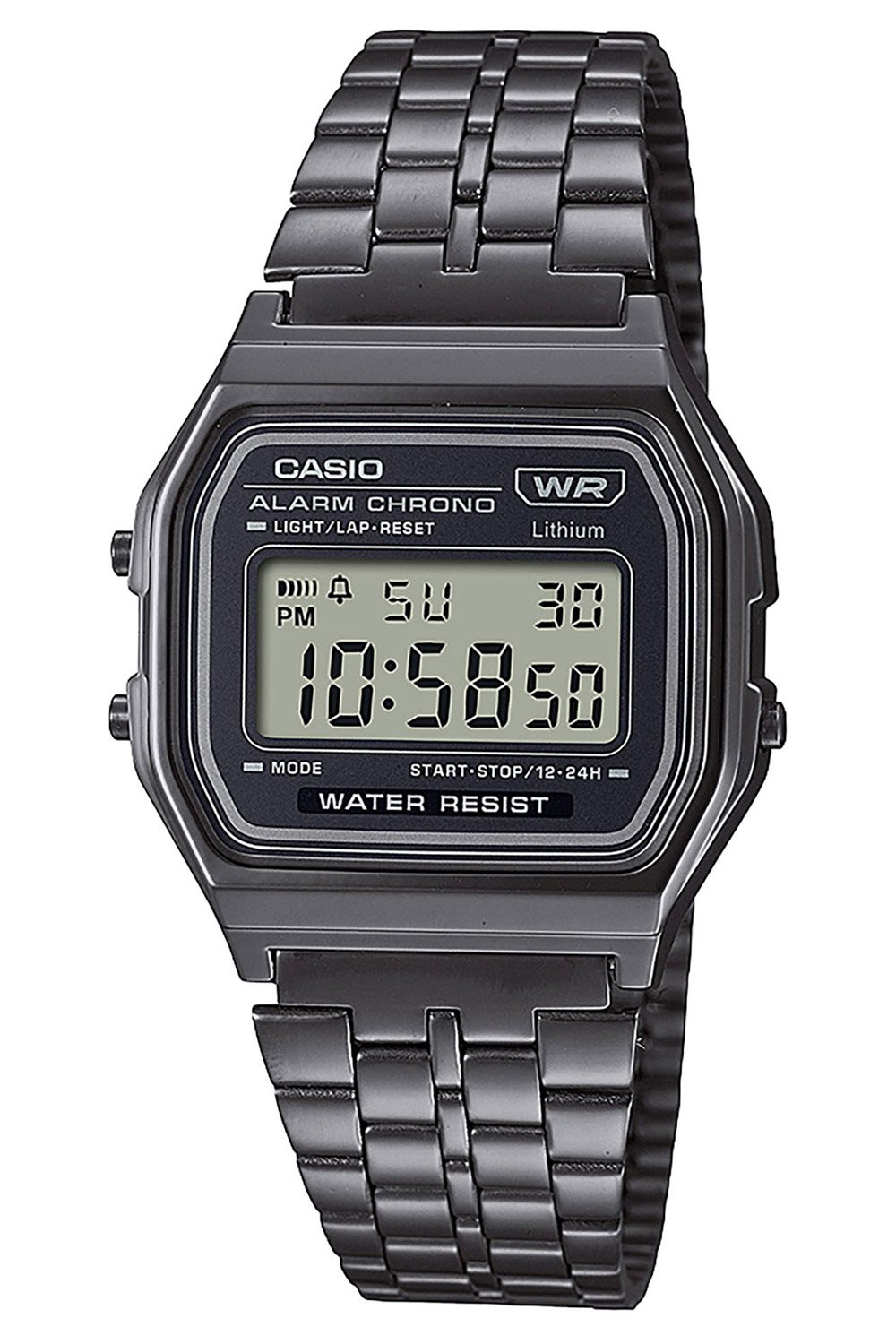 Casio A158WETB-1AEF Vintage Digitaluhr Anthrazit