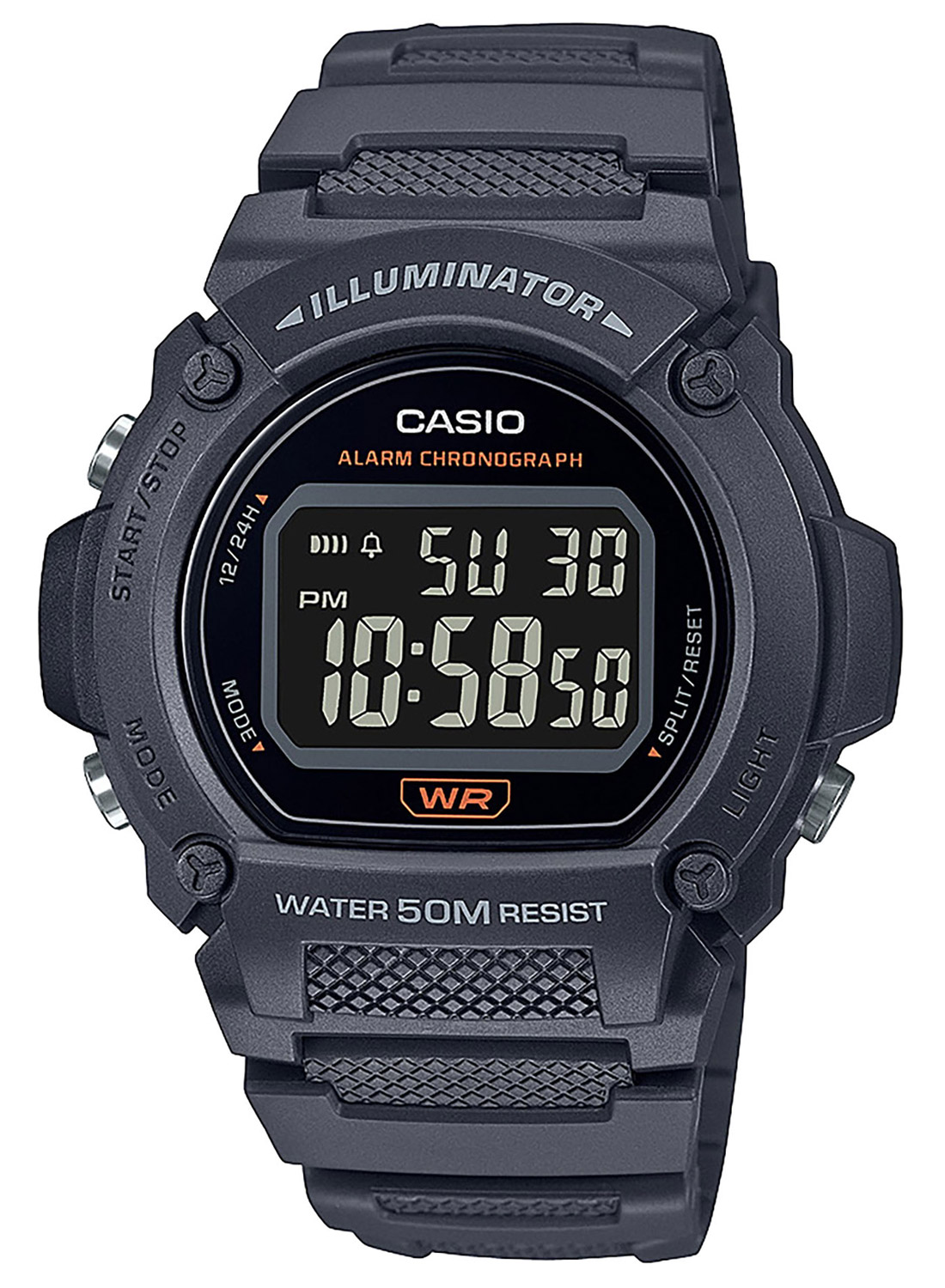 Casio W-219H-8BVEF Collection Armbanduhr Anthrazit