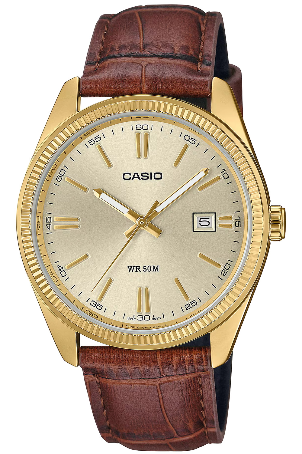 Casio MTP-1302PGL-9AVEF Herrenuhr Quarz mit Lederband