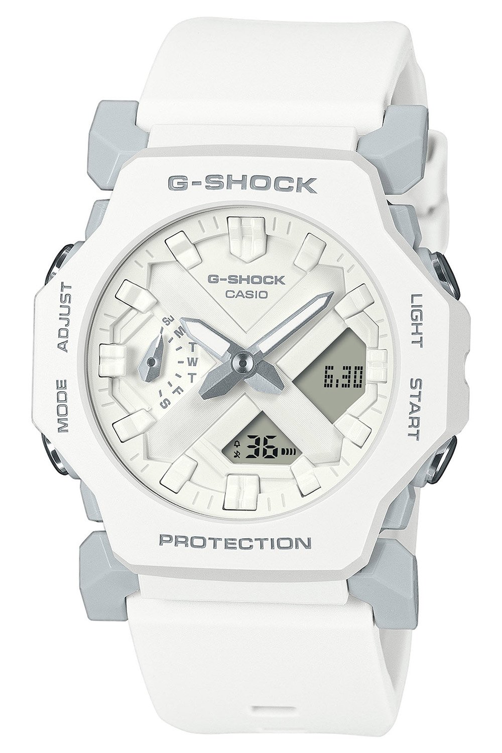 Casio GA-2300-7AER G-Shock Classic Ana-Digi Armbanduhr Weiß