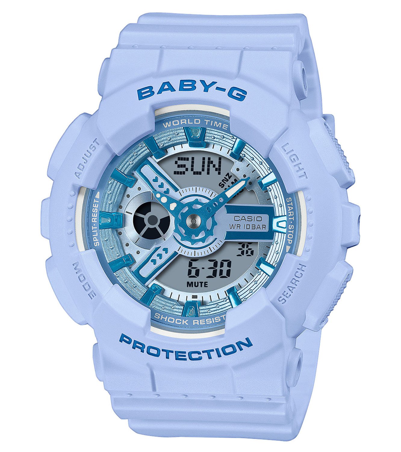 Casio BA-110YK-2AER Baby-G Damenuhr Hellblau