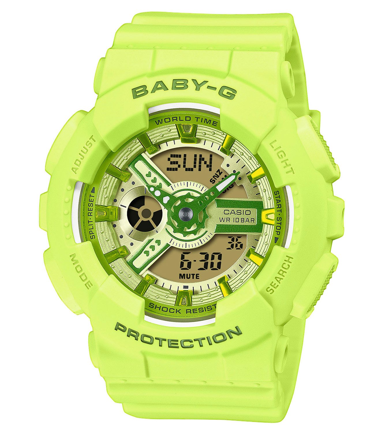 Casio BA-110YK-3AER Baby-G Damen-Armbanduhr Gelb