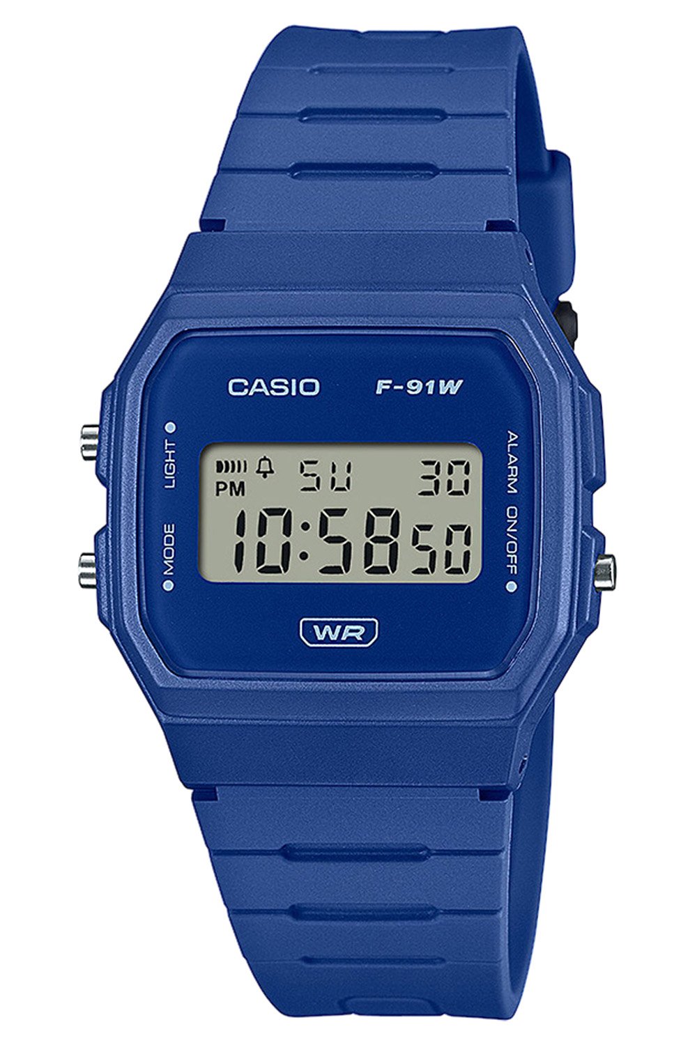 Casio F-91WB-2A1EF Timeless Collection Damen- und Jugenduhr Blau