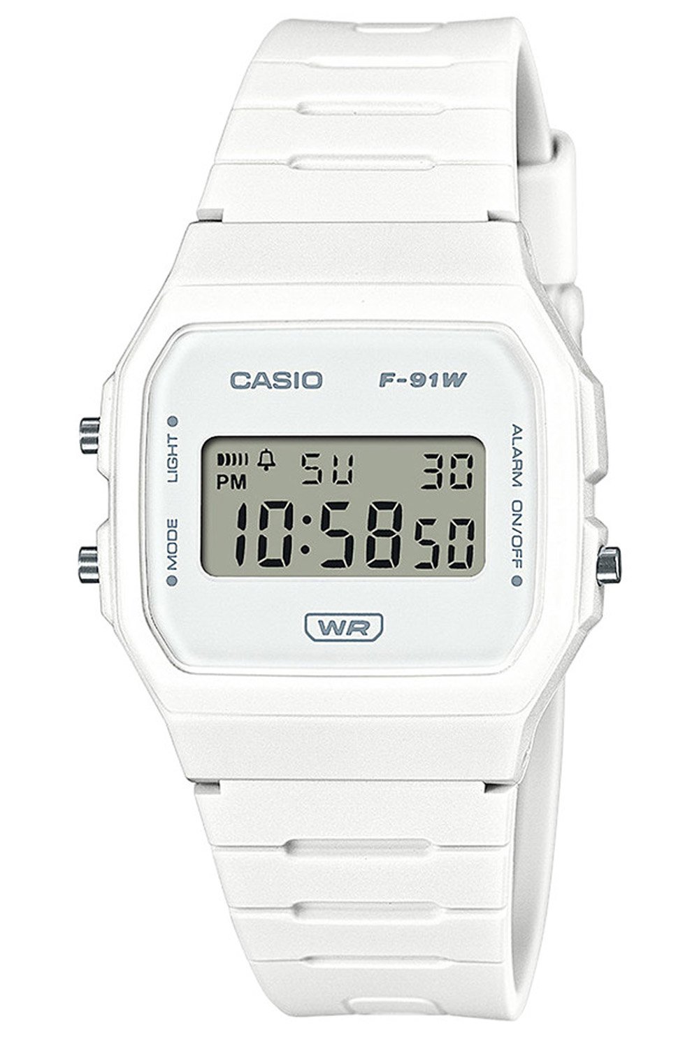 Casio F-91WB-7AEF Timeless Collection Damen- und Jugenduhr Weiß