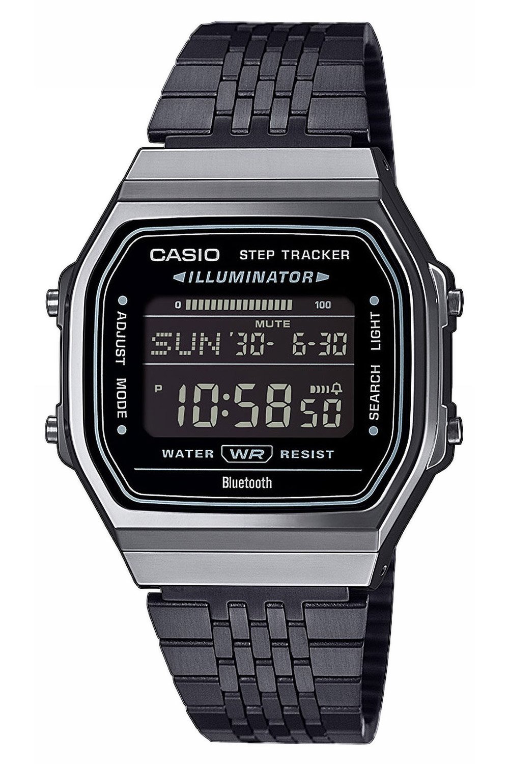 Casio ABL-100WEGG-1BEF Vintage Iconic Digitaluhr Bluetooth Schwarz