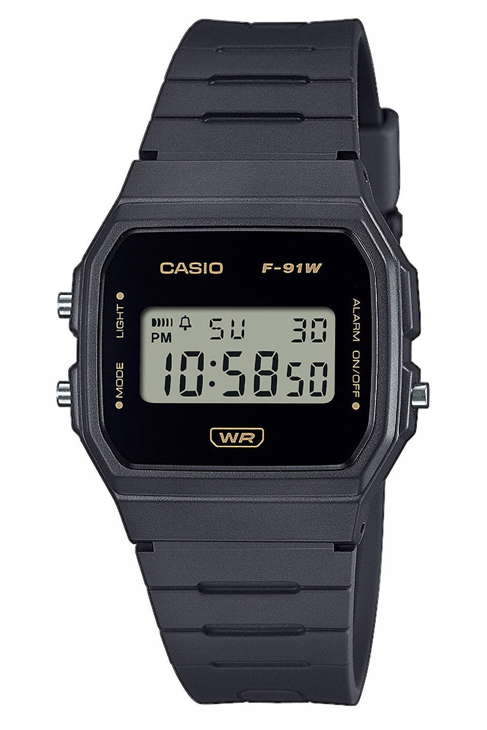 Casio F-91WB-8AEF Timeless Collection Damen- und Jugenduhr Anthrazit