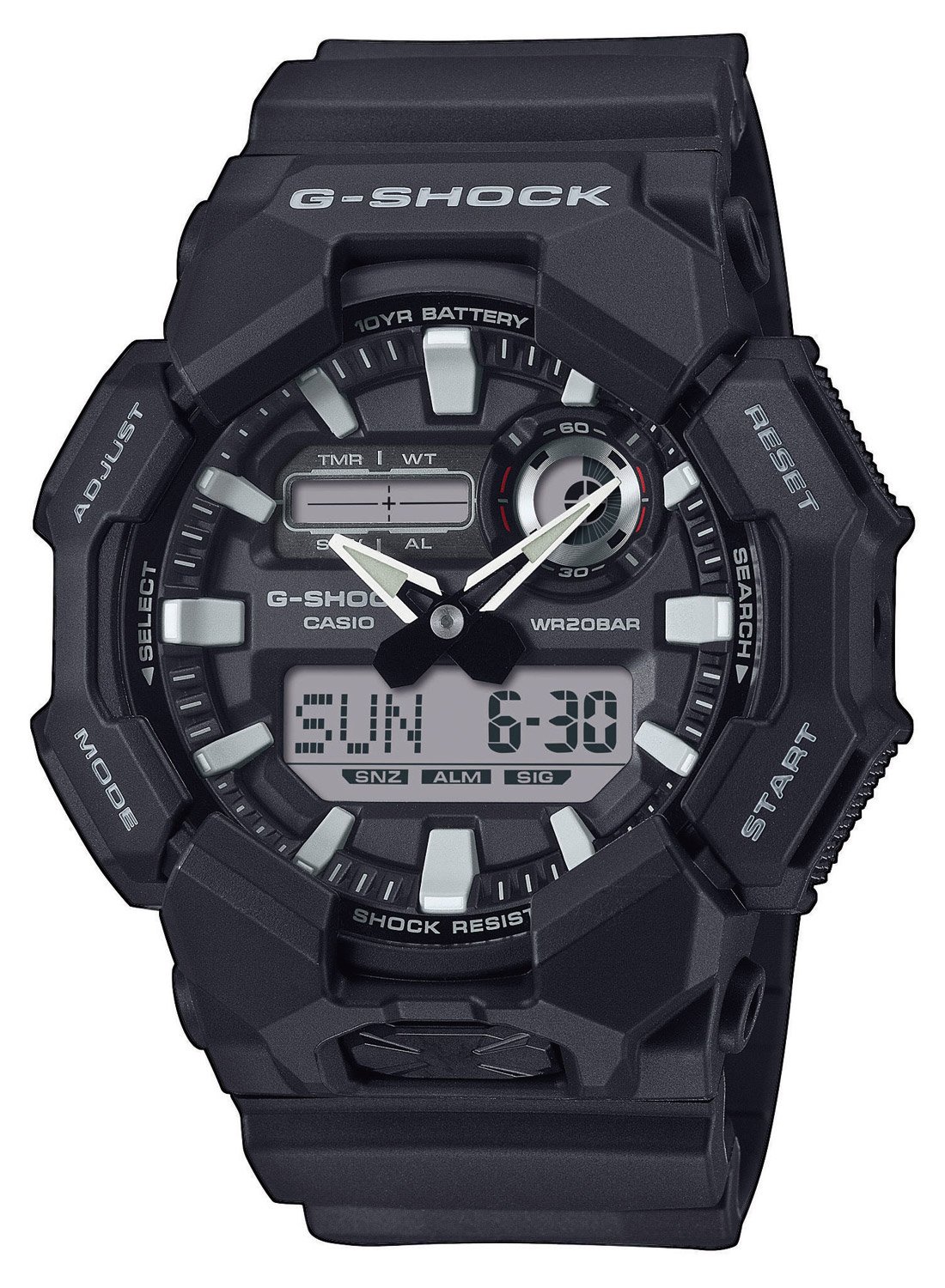 Casio GA-010-1AER G-Shock Classic Ana-Digi Herrenuhr Schwarz