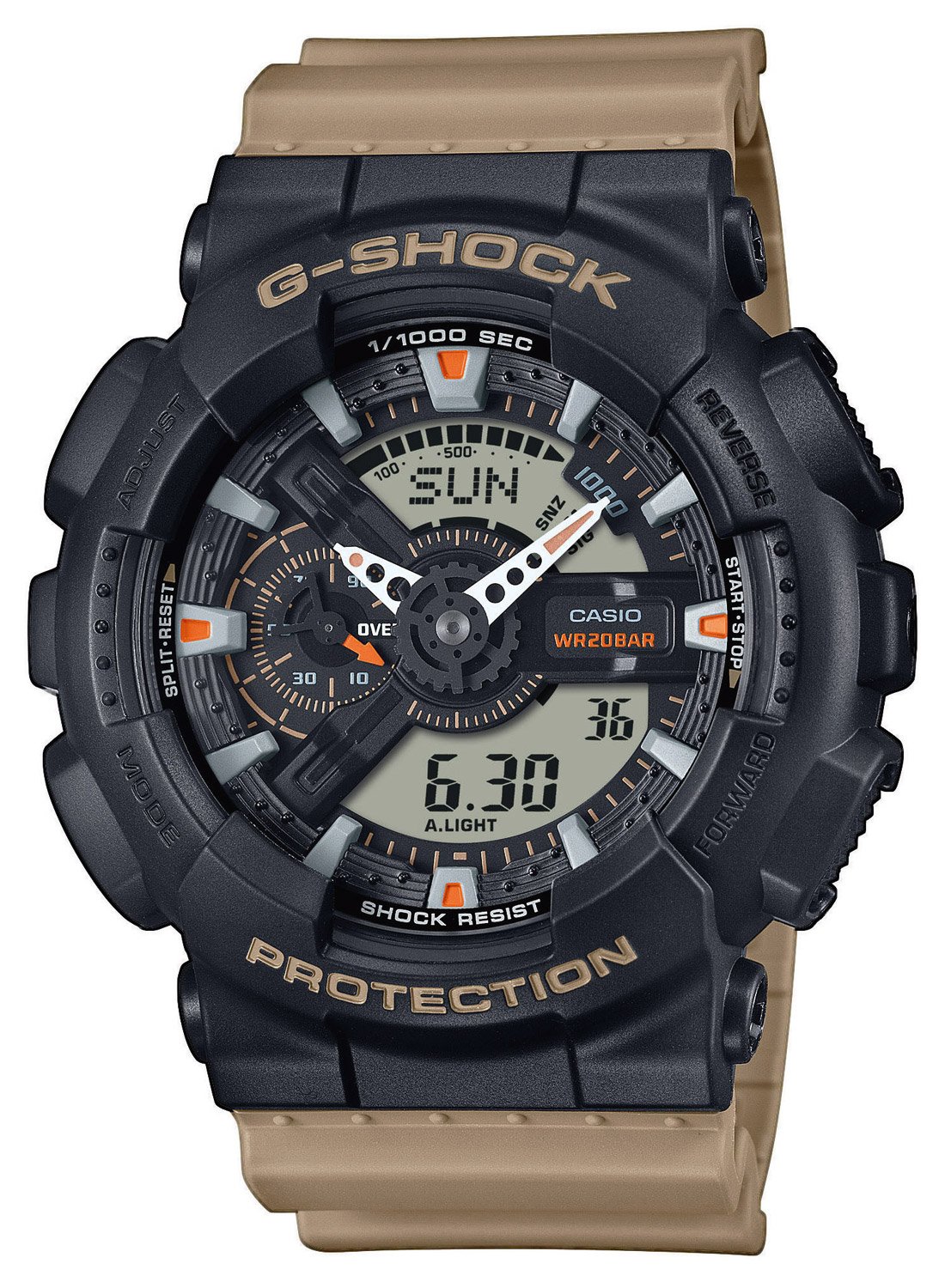 Casio GA-110TU-1A5ER G-Shock Classic Herrenuhr Khaki/Schwarz