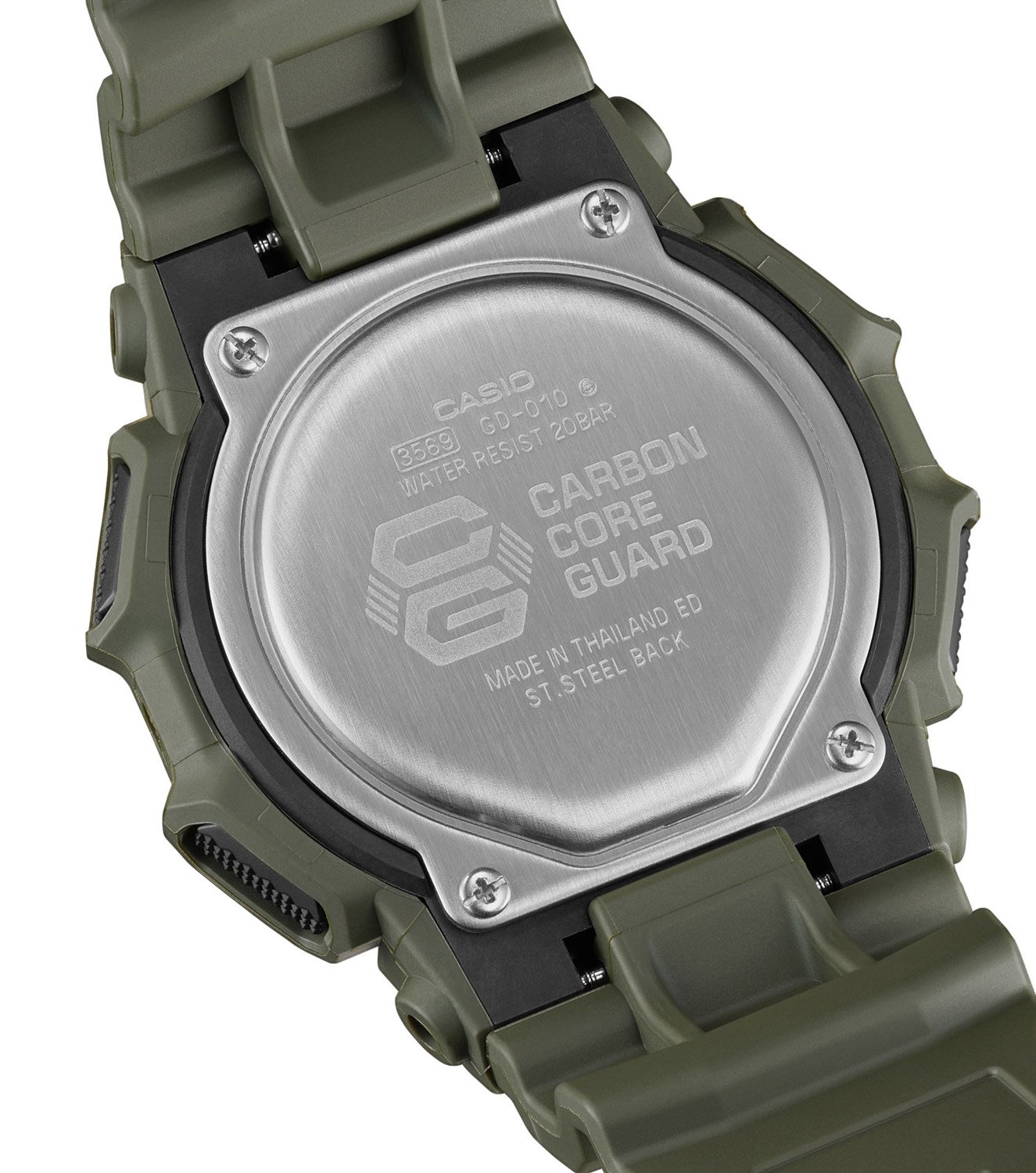 Casio G Shock Classic Digital Herrenuhr Khakigrun GD 010 3ER uhrcenter