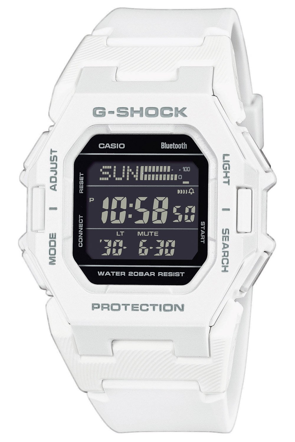 Casio GD-B500-7ER G-Shock Classic Digitaluhr Bluetooth Weiß